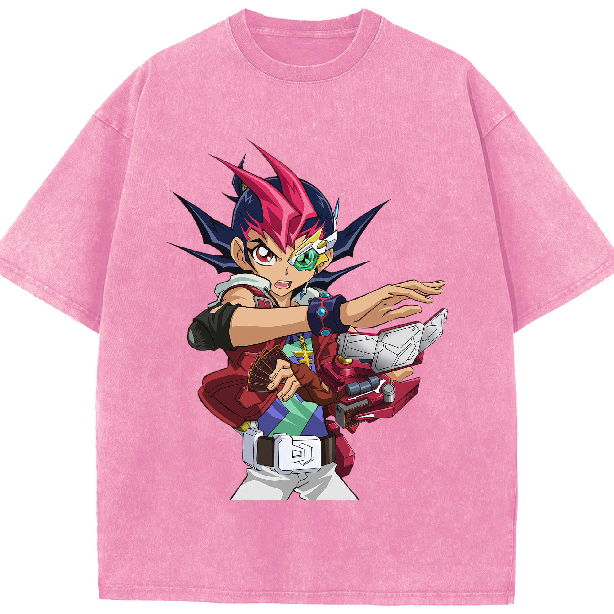 （画像用） 遊☆戯☆王 Yu-Gi-Oh! 綿100% ヴィンテージ風 半袖Tシャツ（フロントプリント）
